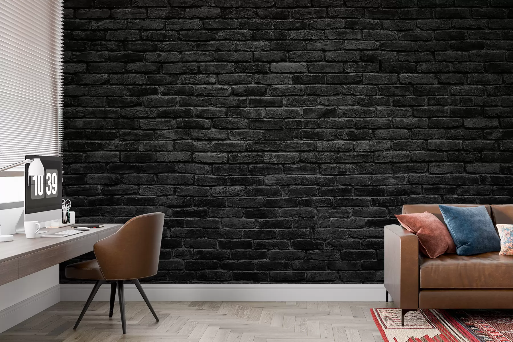 Шпалери Чорна цегла u53027