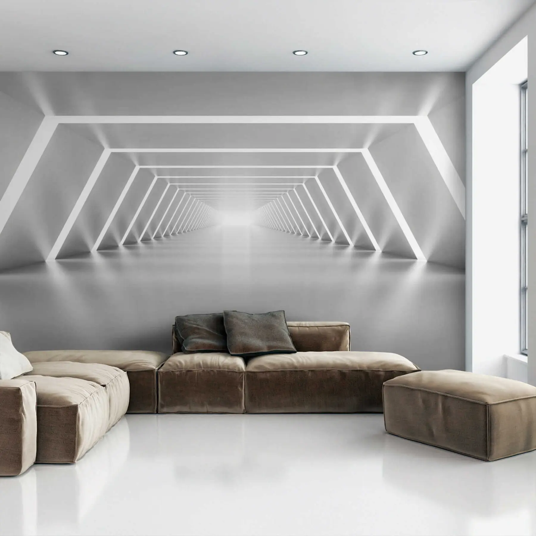 Шпалери Половина шостикутника u03369