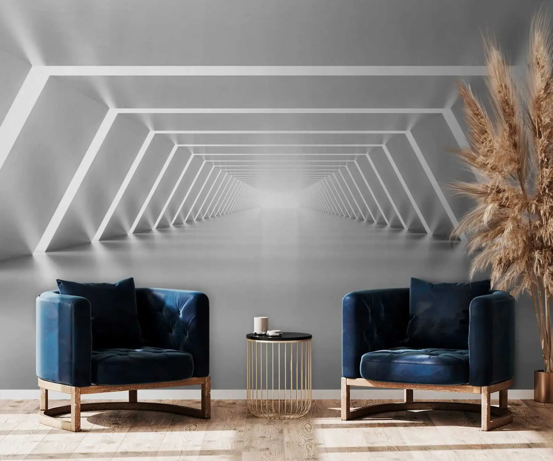 Шпалери Половина шостикутника u03369