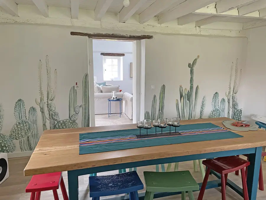 Шпалери Грядка з кактусами u07240