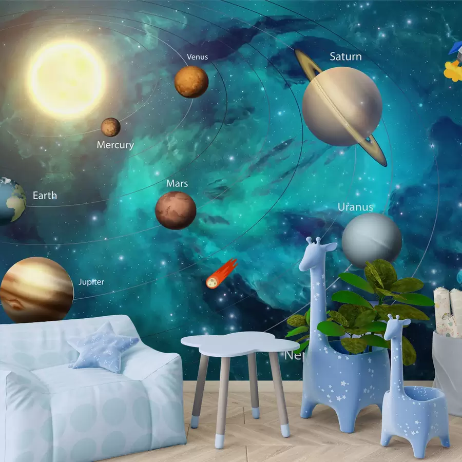 Шпалери Парад планет в космосі u09074