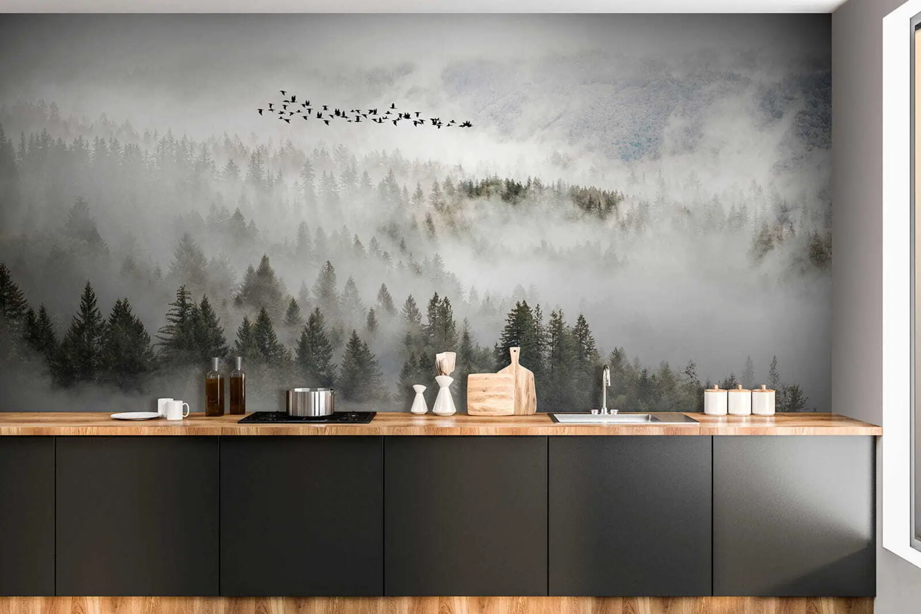 Шпалери Ліс u13823