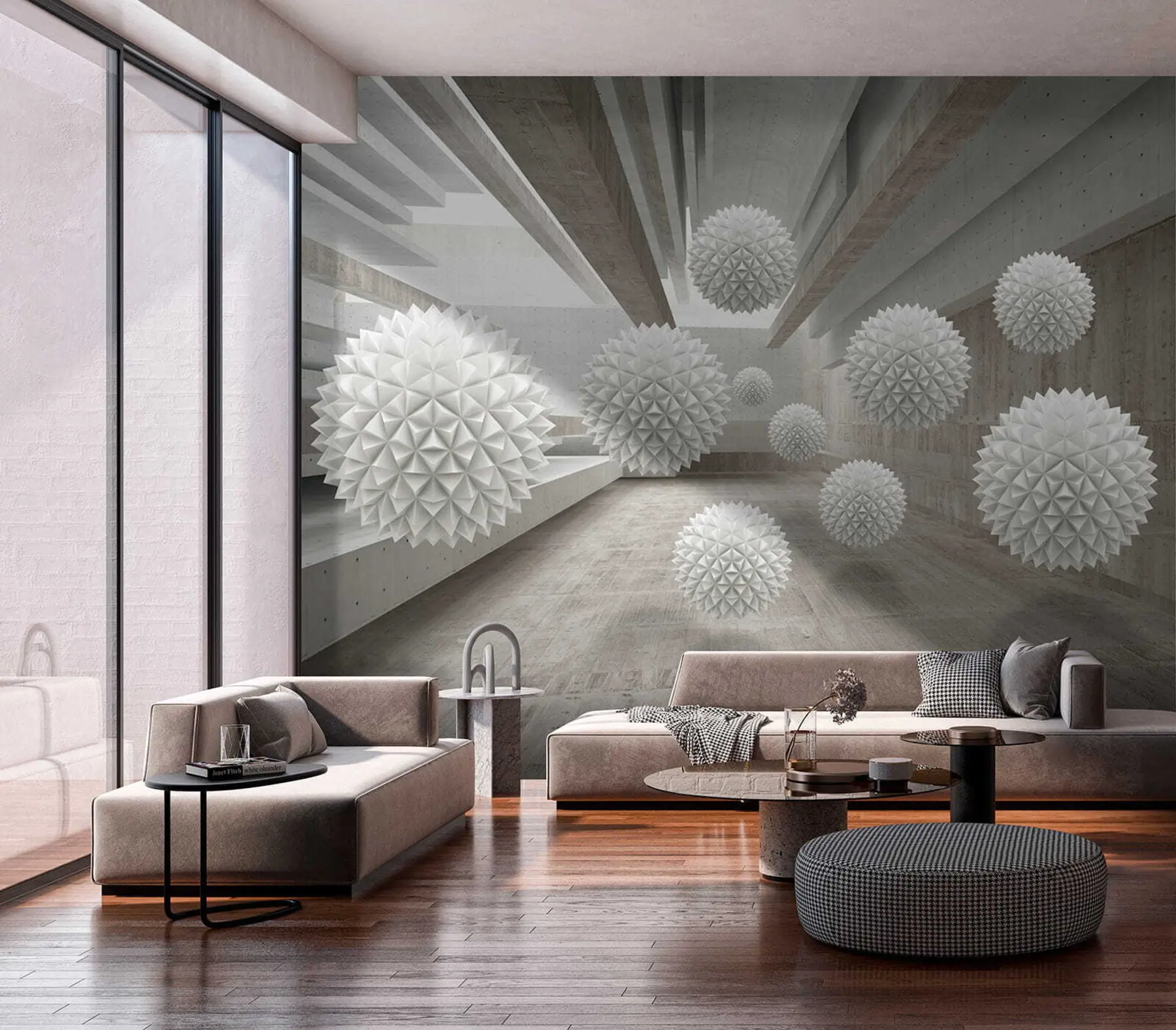 Шпалери Сфери, що ширяють у повітрі u34969