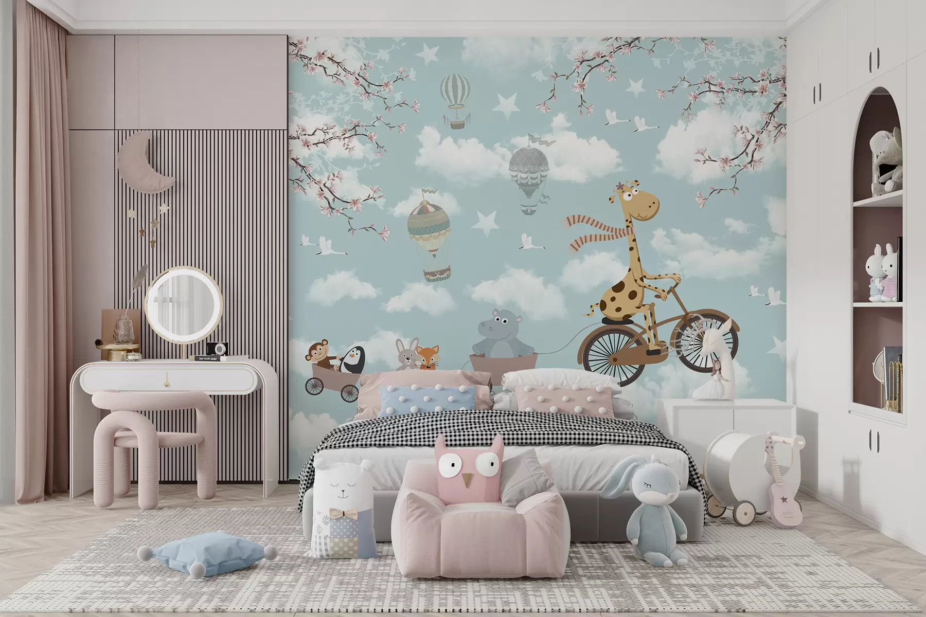 Шпалери Кумедні тварини на велосипеді u41137