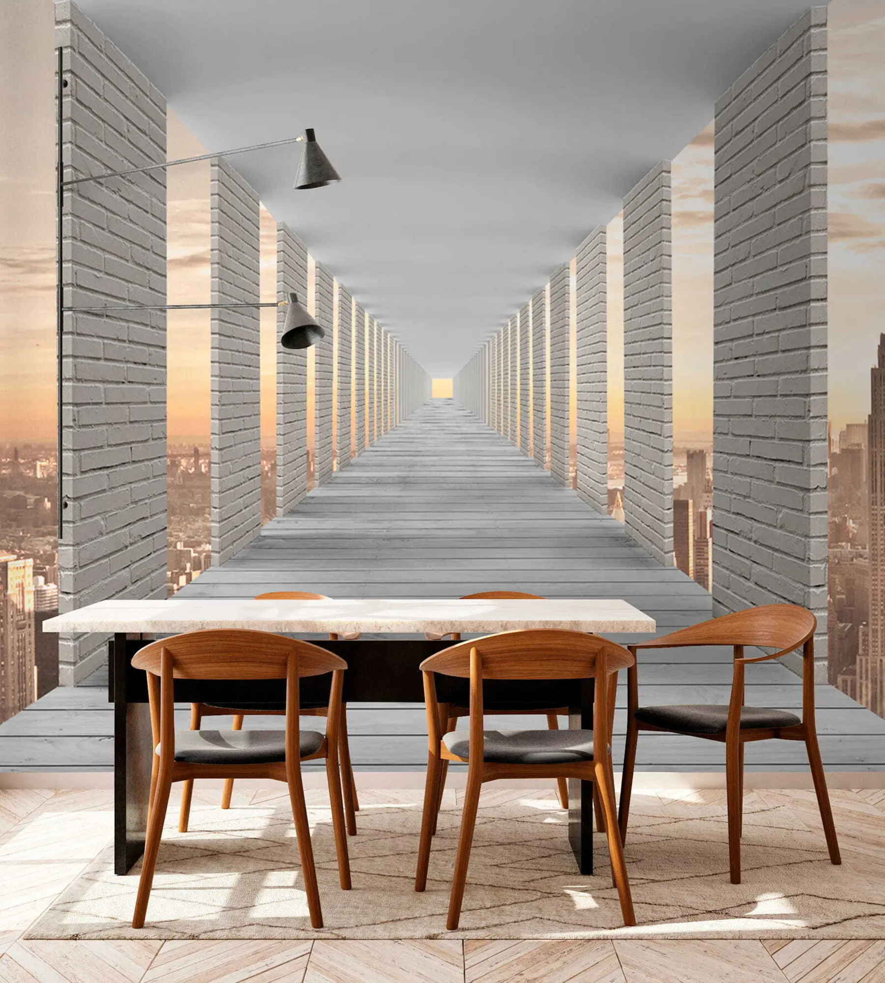 Шпалери Тунель над містом u59788