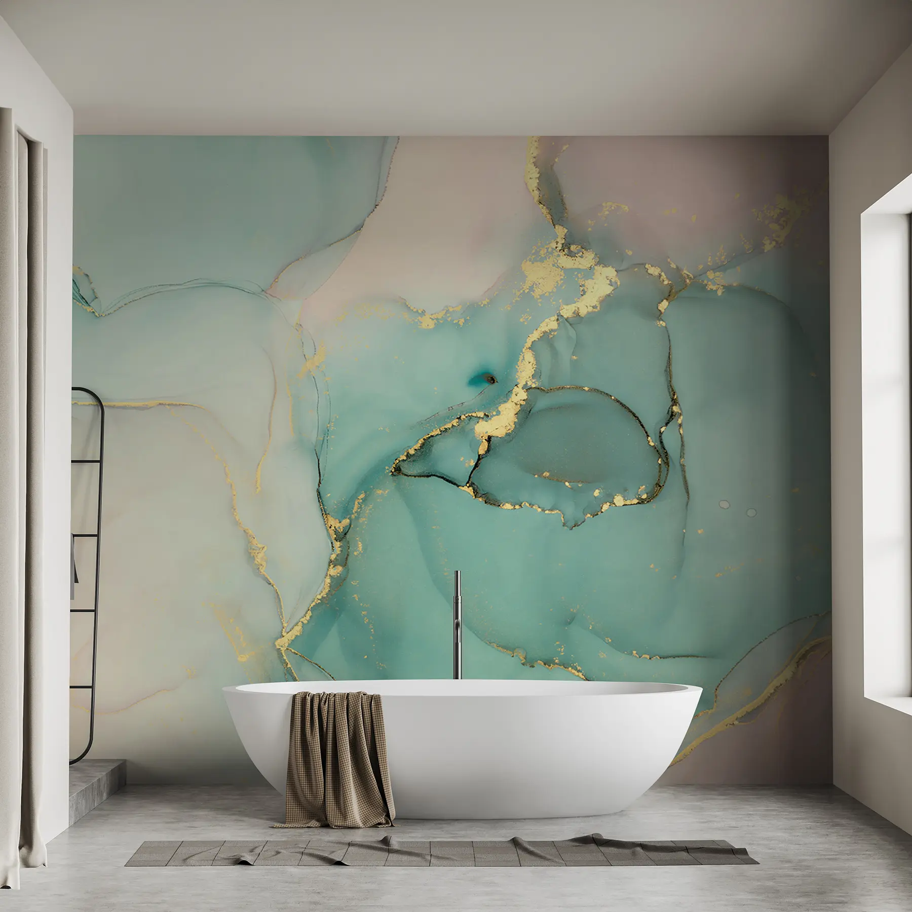 Шпалери Лазурний мармур u20877