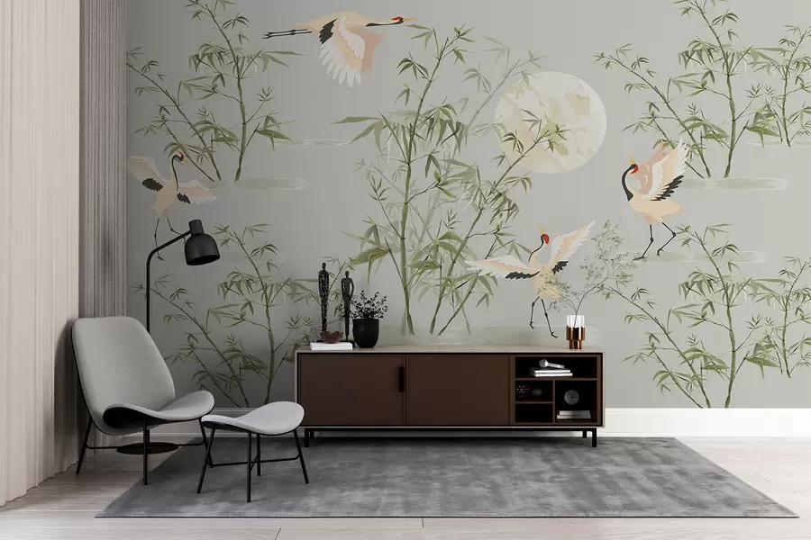 Шпалери Японський стиль з бамбуком w00520