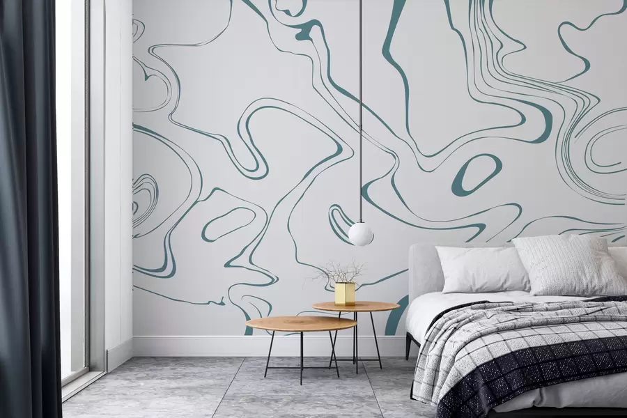 Шпалери Абстрактний фон з мармуровим ефектом синього кольору w00634v2