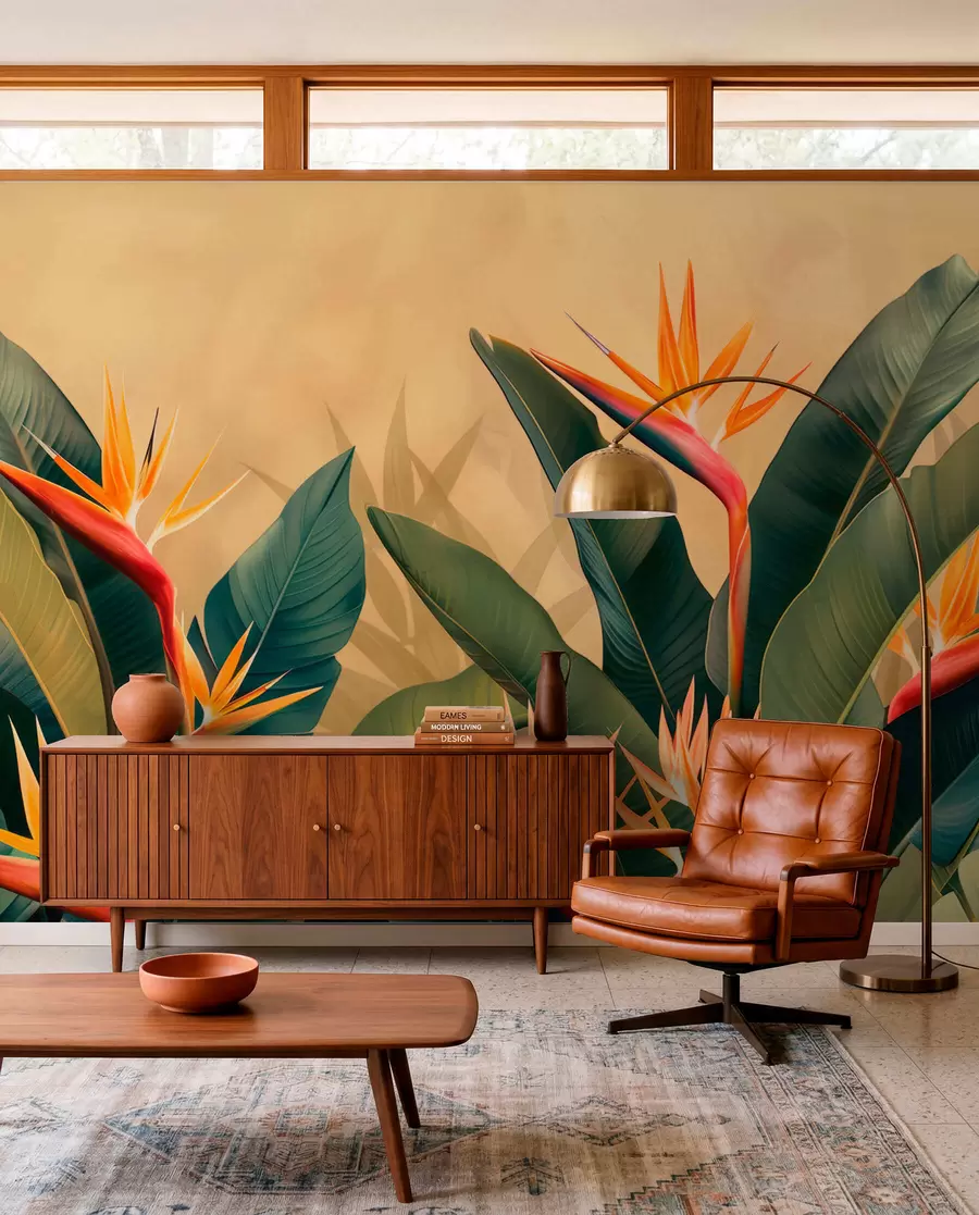 Шпалери Тепле тропічне цвітіння w01484