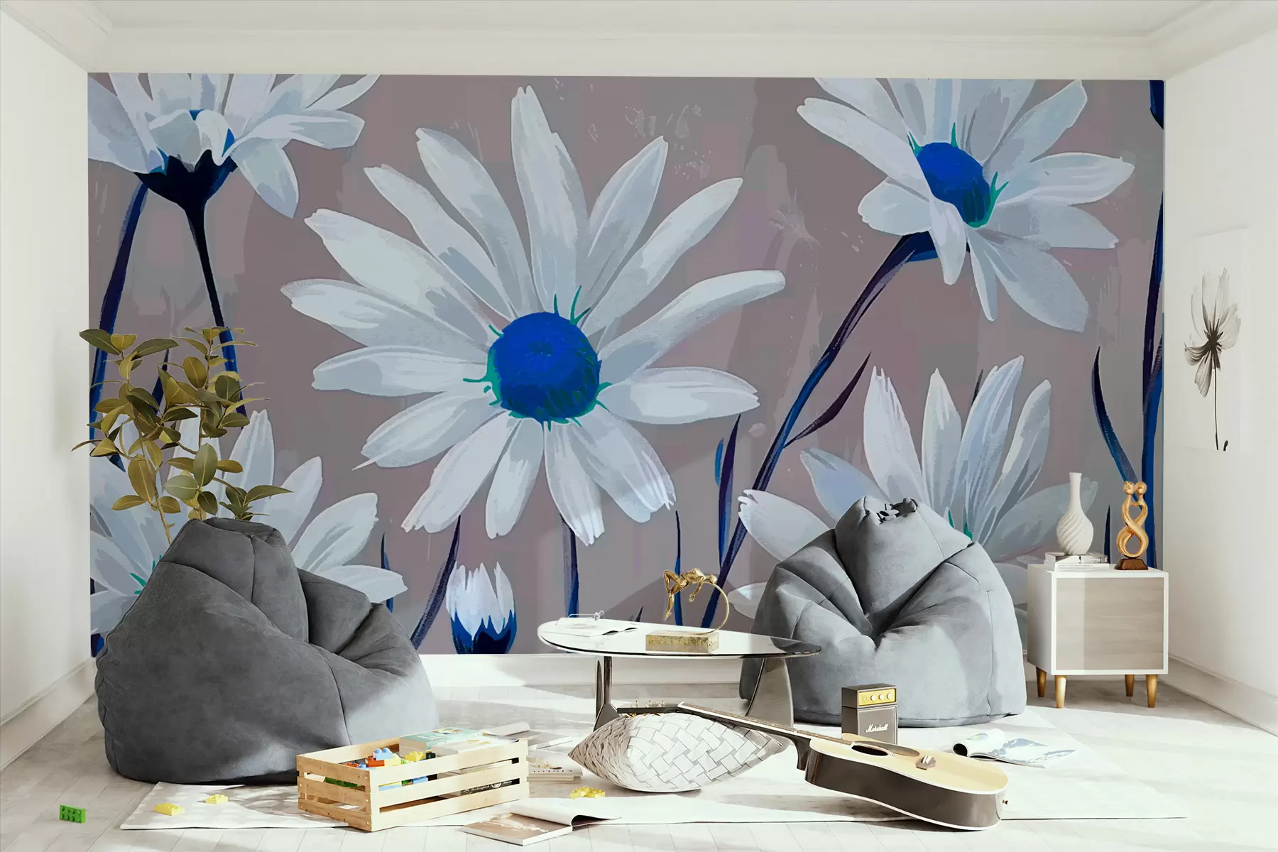 Шпалери Ромашки w00996v1