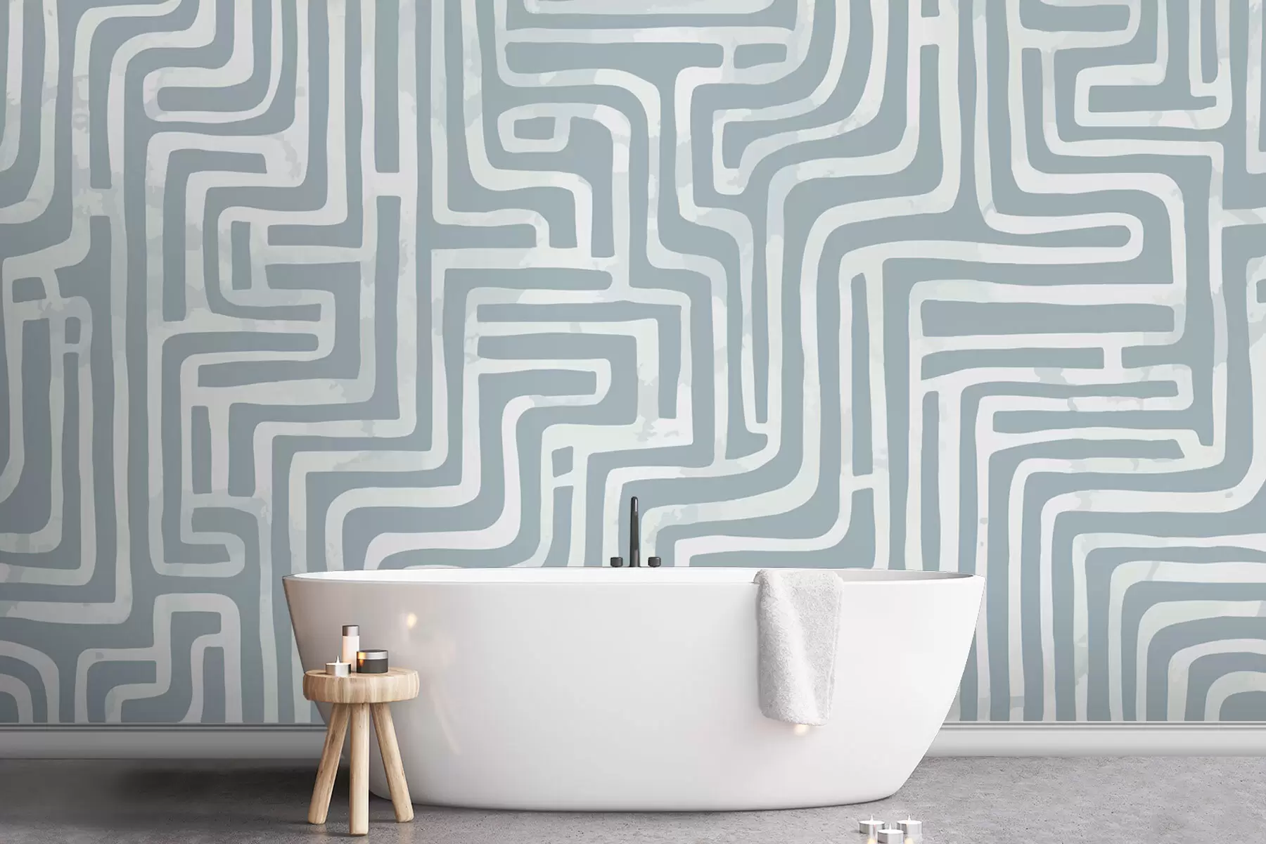 Шпалери Стильний сучасний лабіринт w08299v1