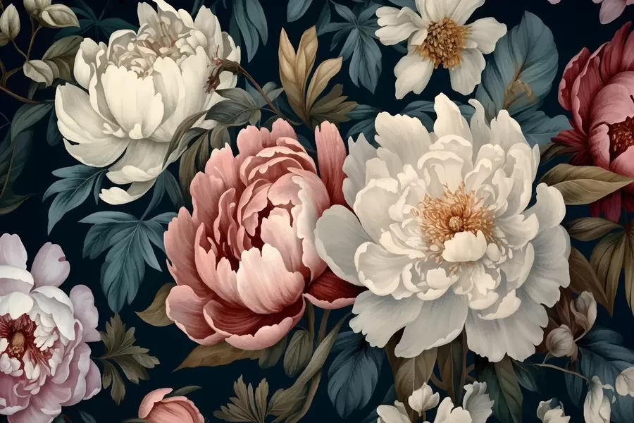 Шпалери Півонії w01845