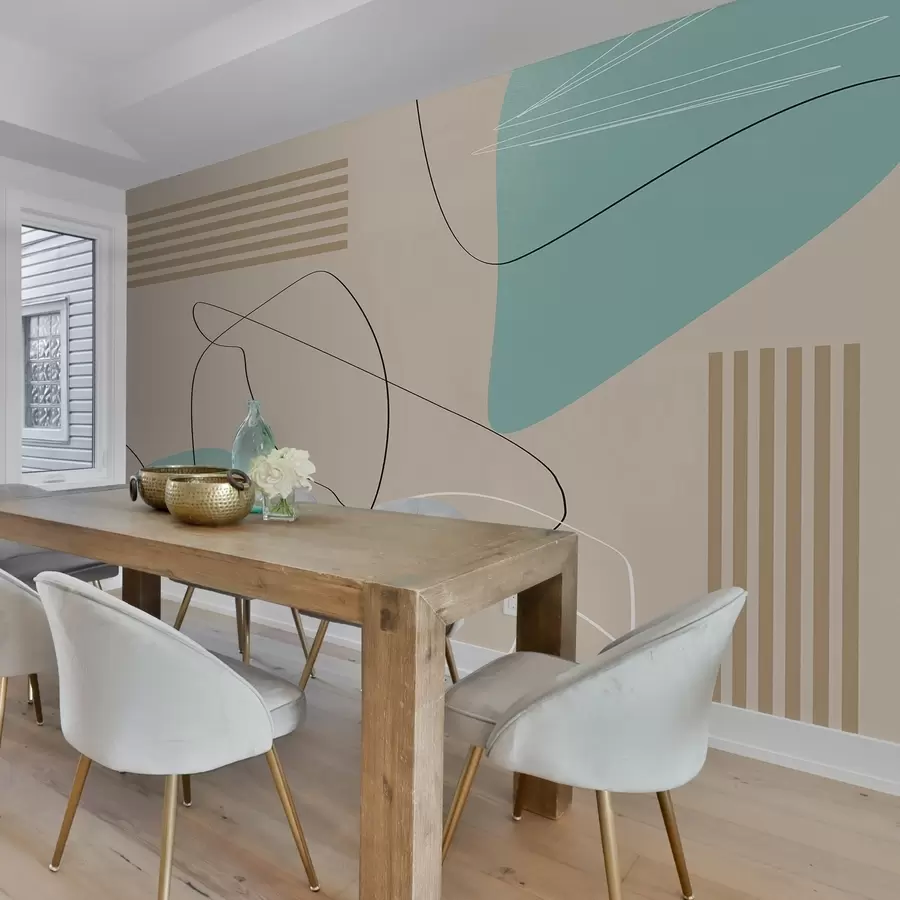 Шпалери Абстрактні форми в м'яких кольорах w00724v2