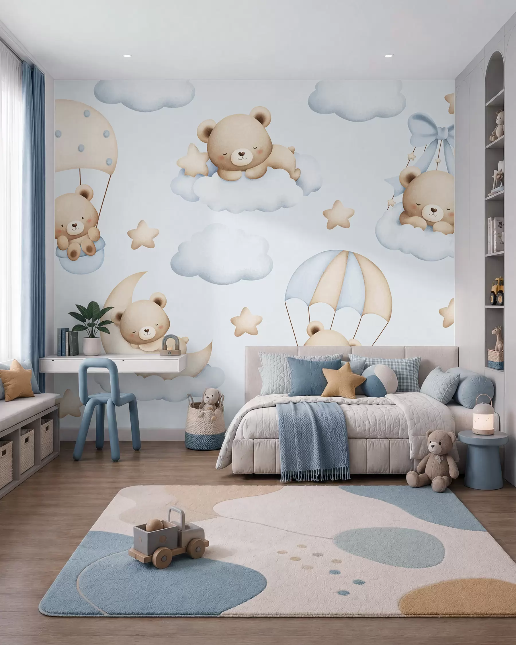 Шпалери Небесний парад ведмедиків w02385