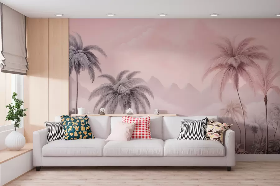 Шпалери Рожеві тропіки w02253