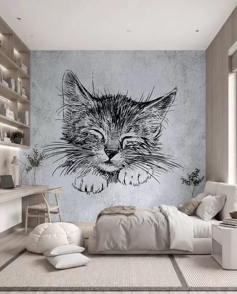 Шпалери Кіт, котячі з м'ясоїдних u43536