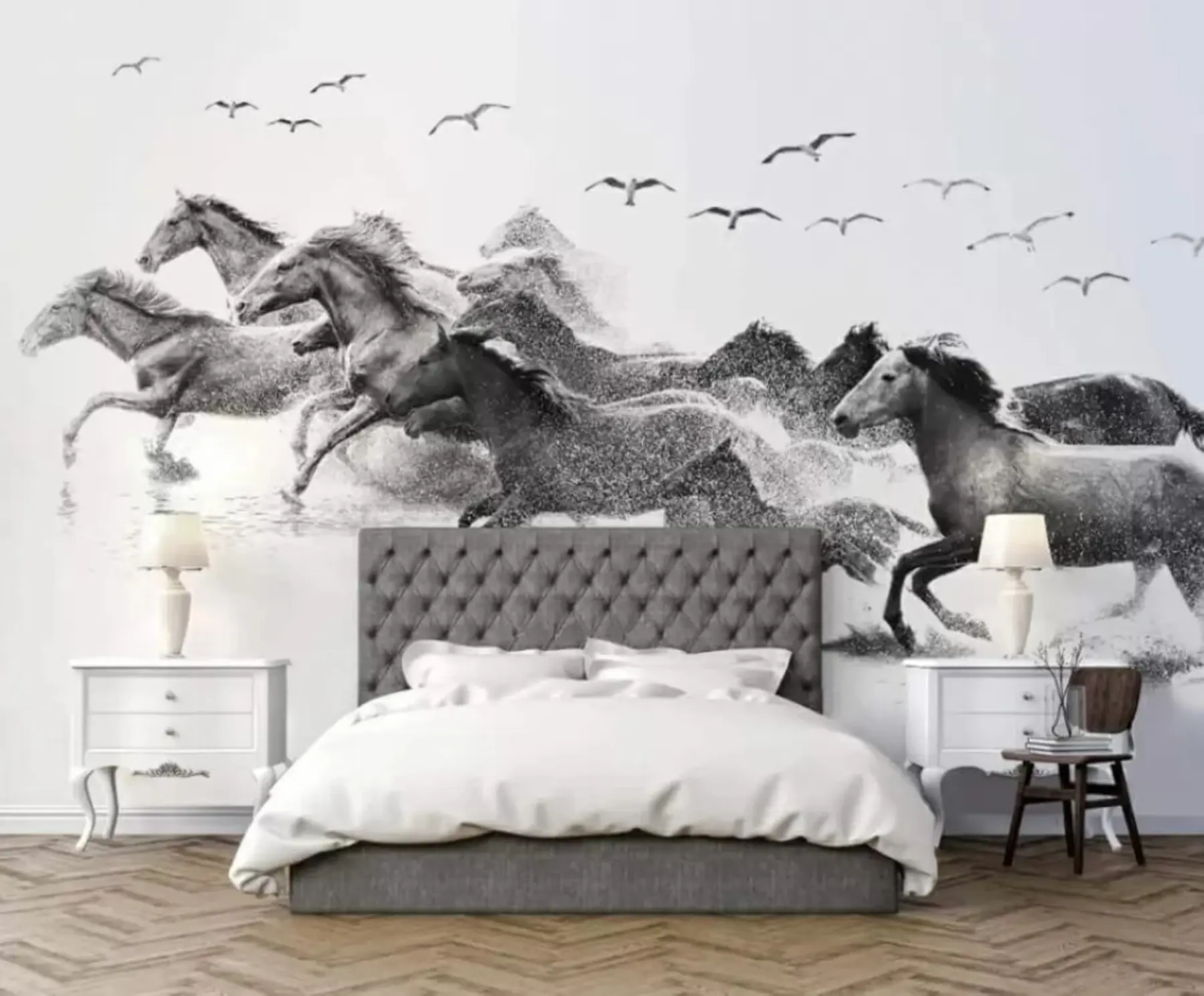 Шпалери Кінь, птах і хребетна u14413