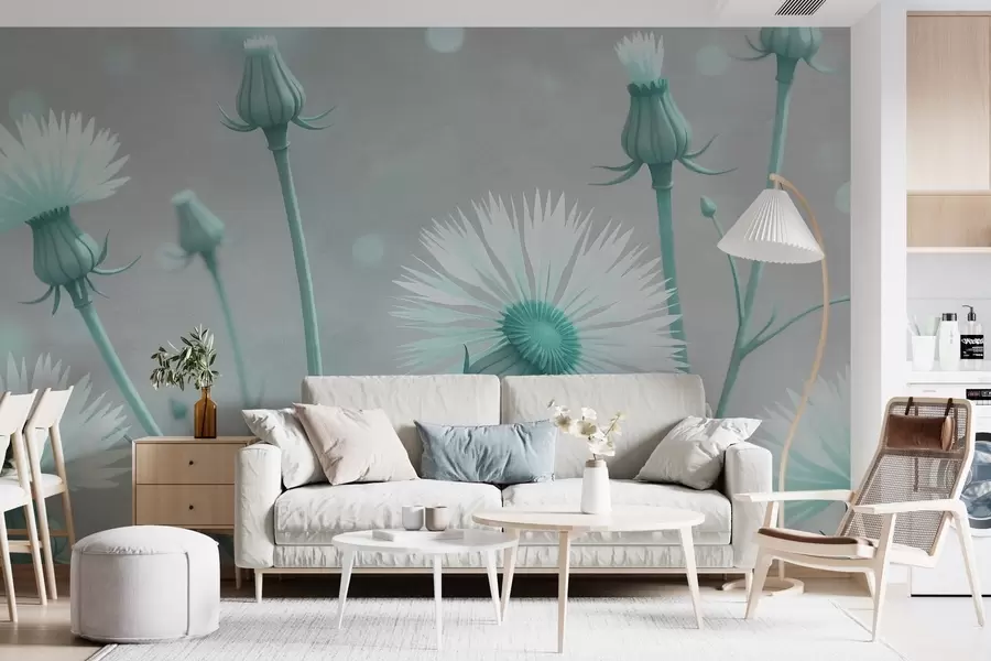 Шпалери Розписні повітряні кульбаби w02614v1