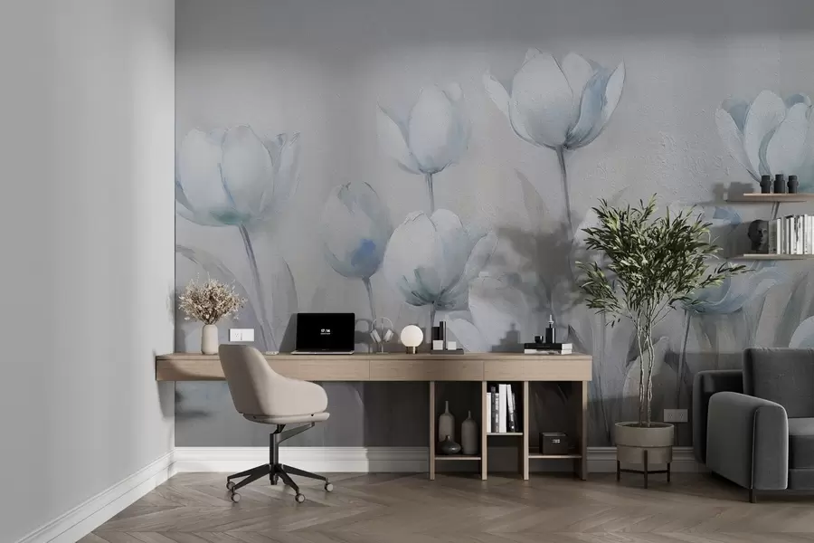 Шпалери Тюльпани в стилі гранж w02618v1