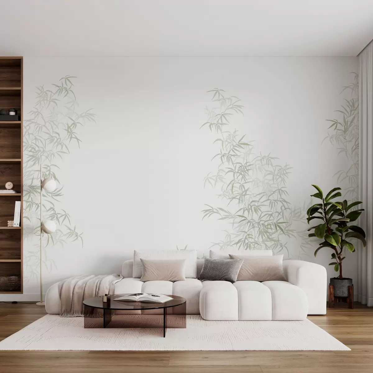 Шпалери Бамбуковий мінімалізм вабі-сабі w08555v2