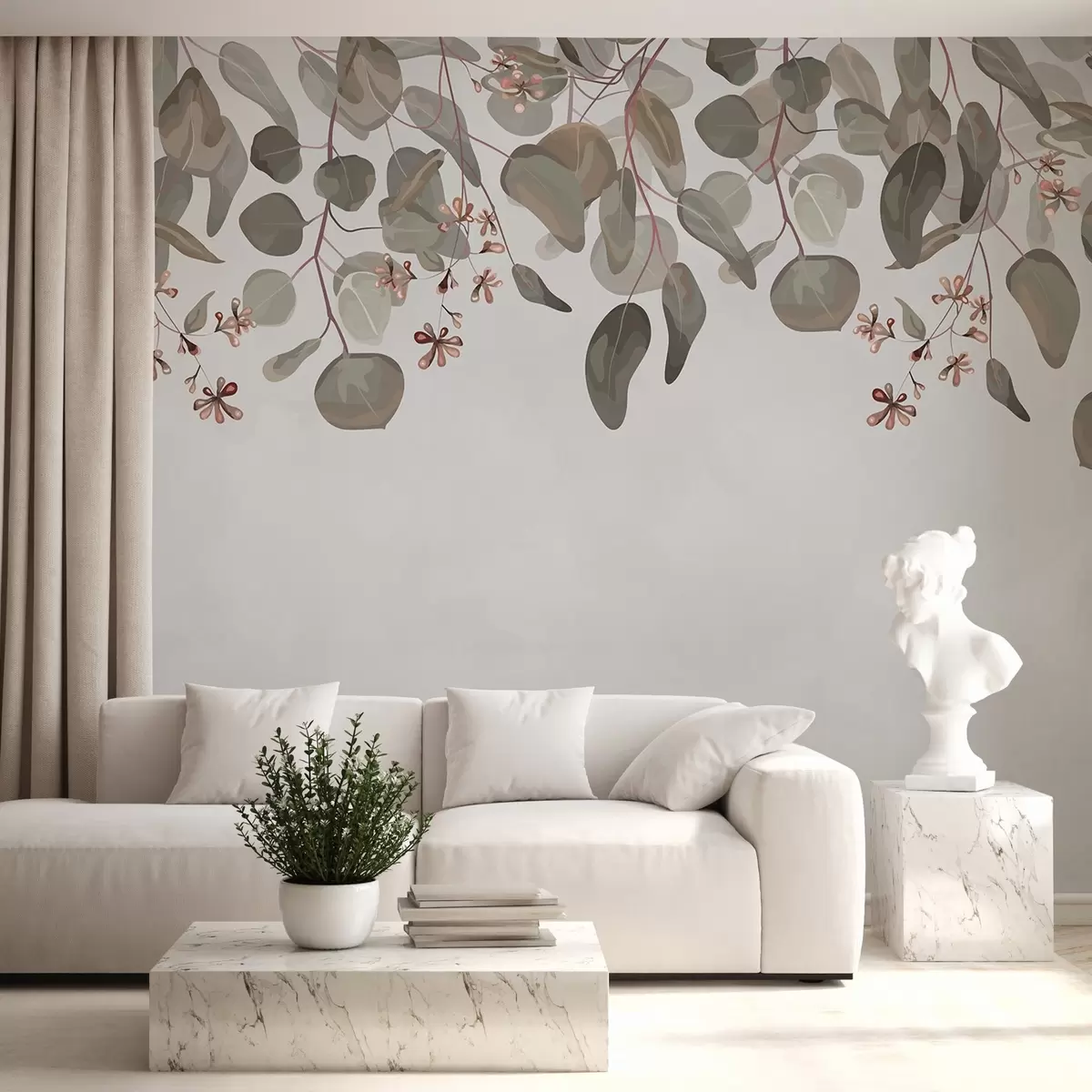 Шпалери листя зверху w02668