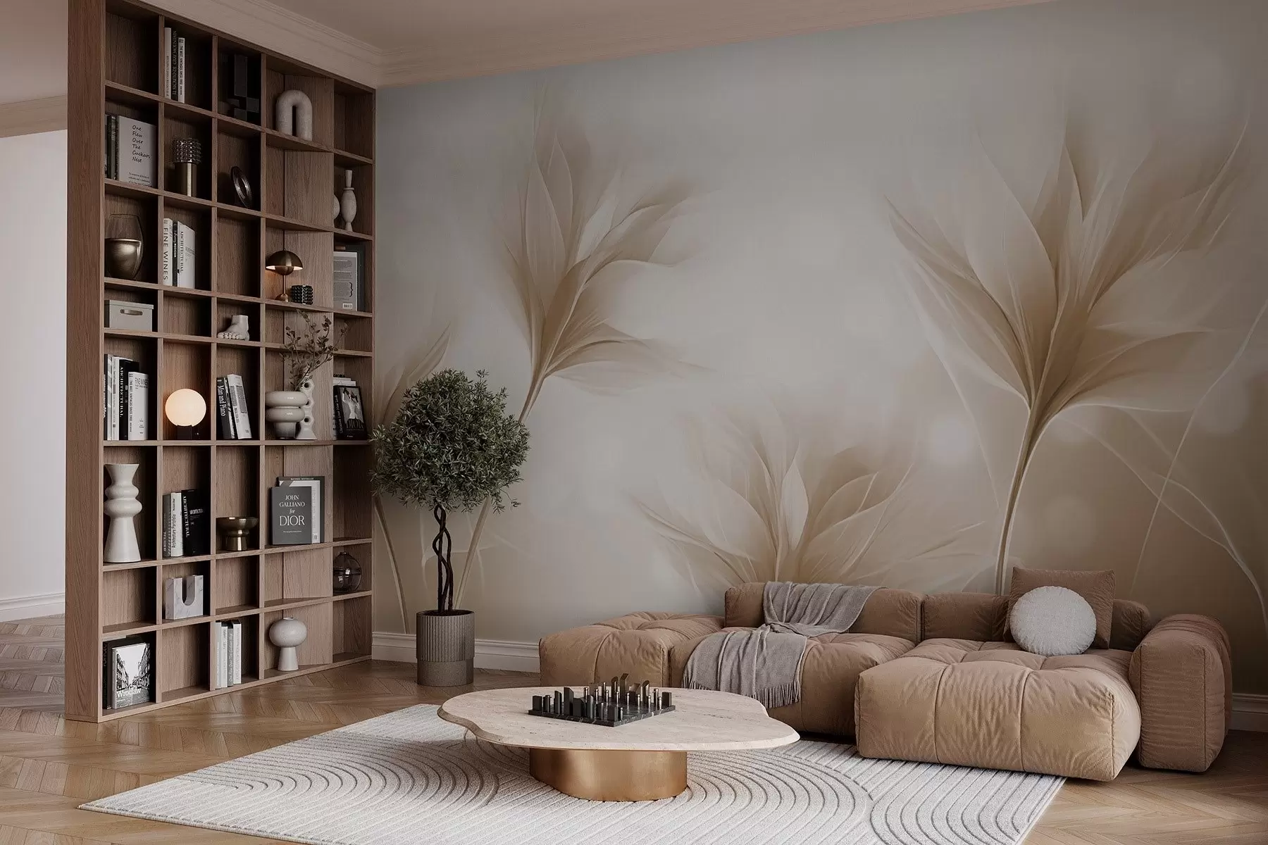 Шпалери М'які прозорі пелюстки w02697v1