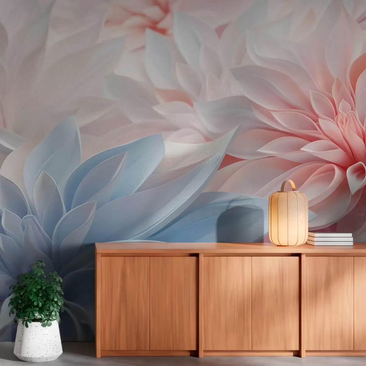 Шпалери Великі ніжні квіти w08622