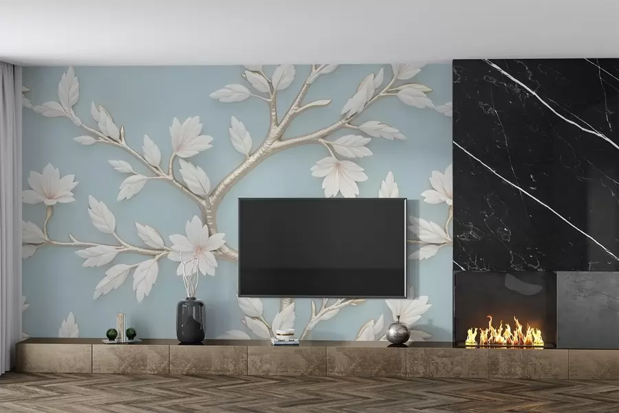 Шпалери Квітуча гілка написана олійними фарбами w02842