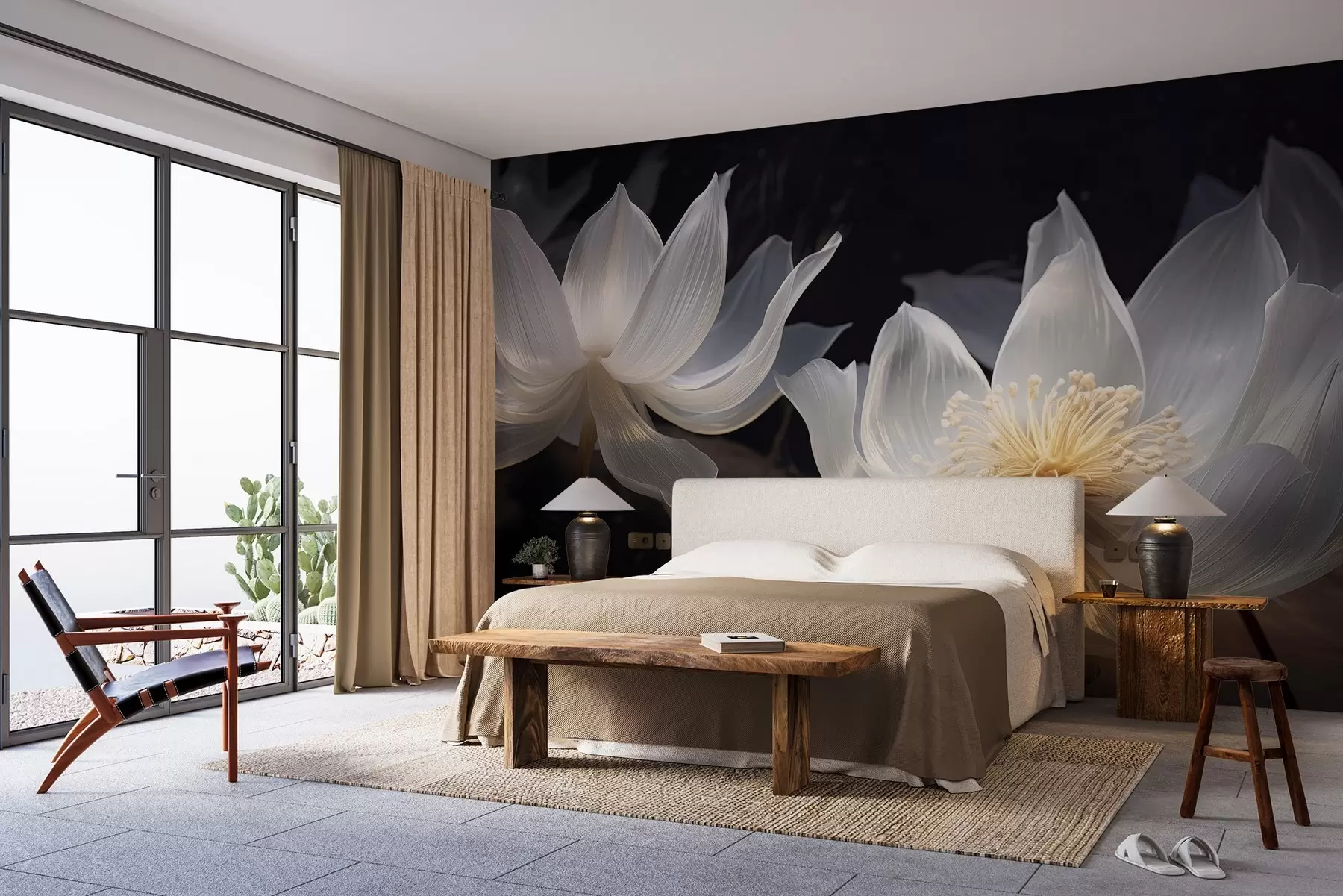 Шпалери Пишні дорогоцінні квіти w02846