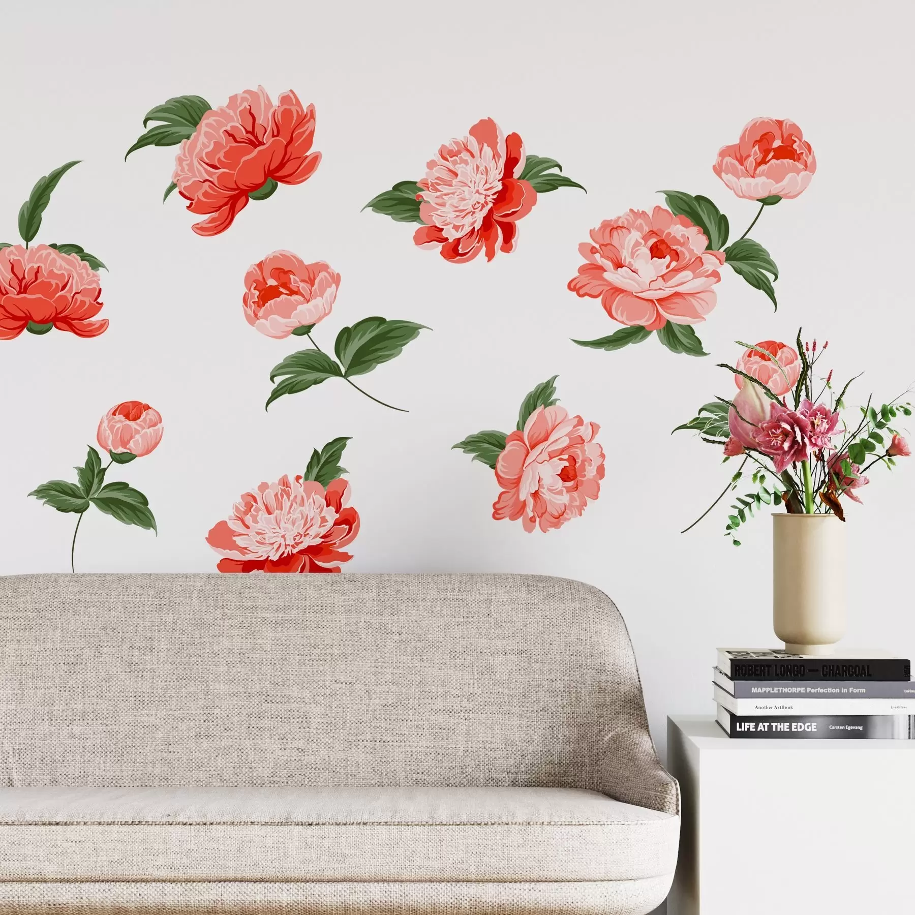 Шпалери Букет червоних півоній n00017