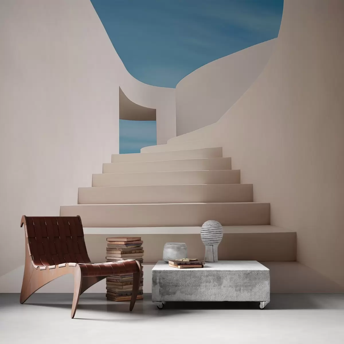 Шпалери Сходинки архітектурного мінімалізму w03037