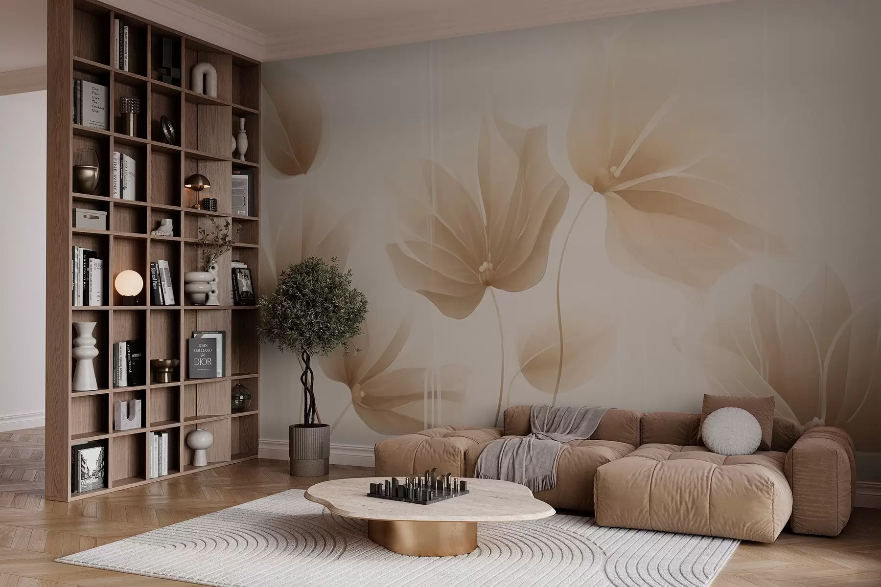 Шпалери квіти w03139