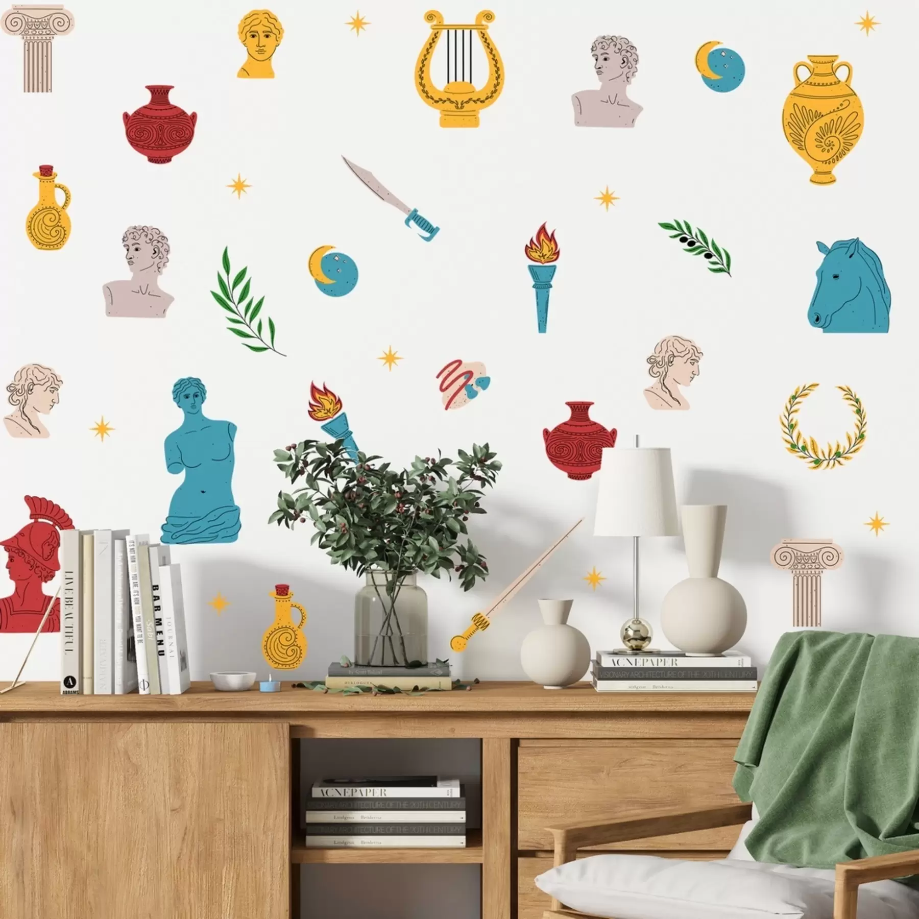 Шпалери Давньогрецьке мистецтво в кольорі n00069