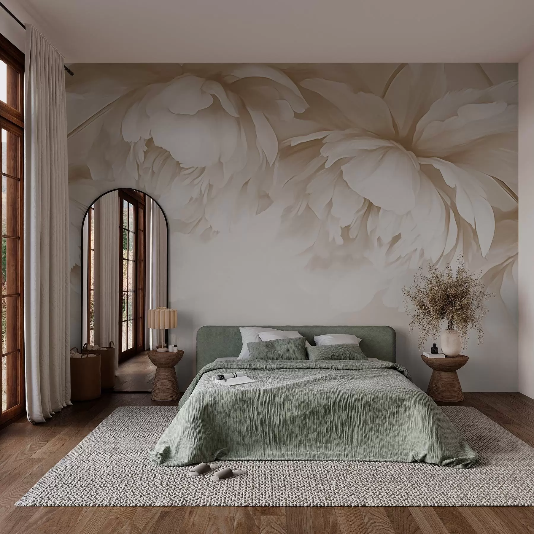 Шпалери Півонії. w03239