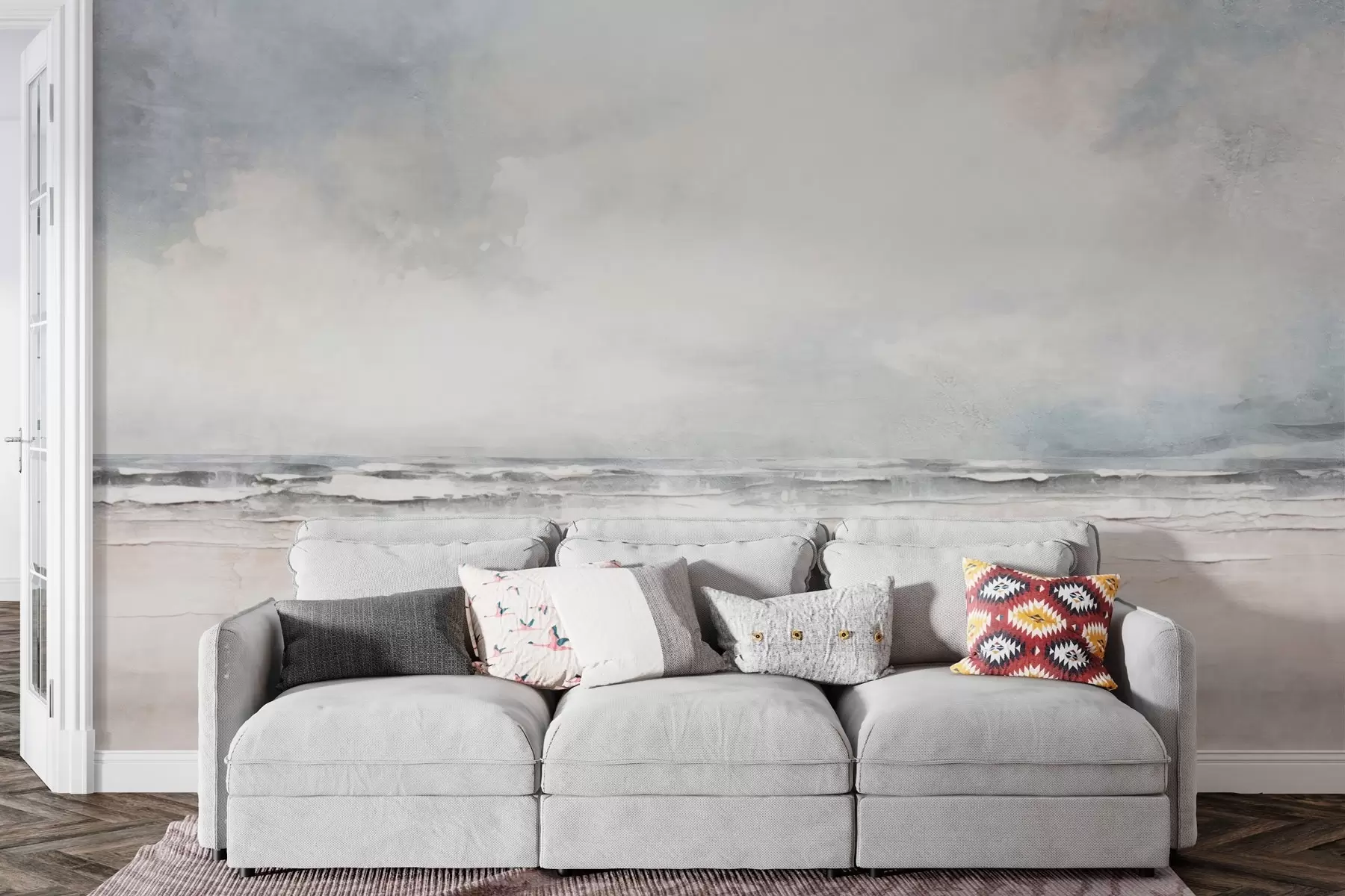 Шпалери Абстрактний горизонт зустрічі неба і моря w03441