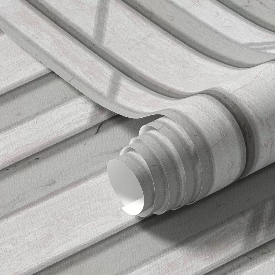 Шпалери Ефект дерев'яної панелі в світло-сірому кольорі a00055