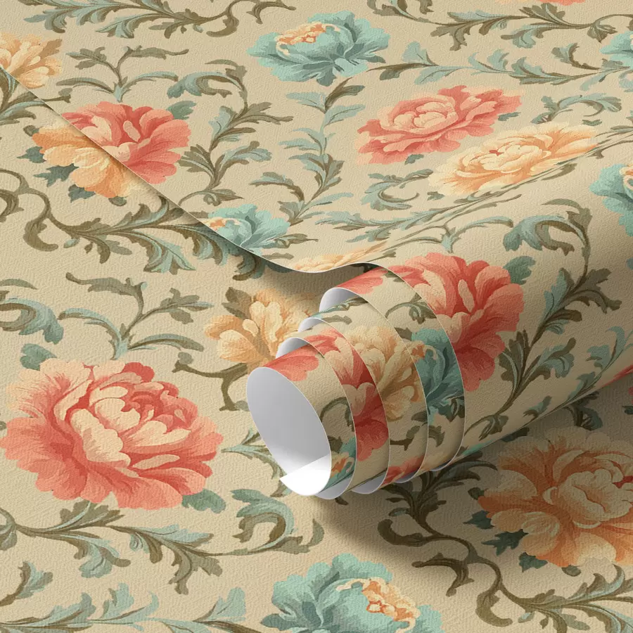 Шпалери Композиція з різнокольоровими квітами a00076