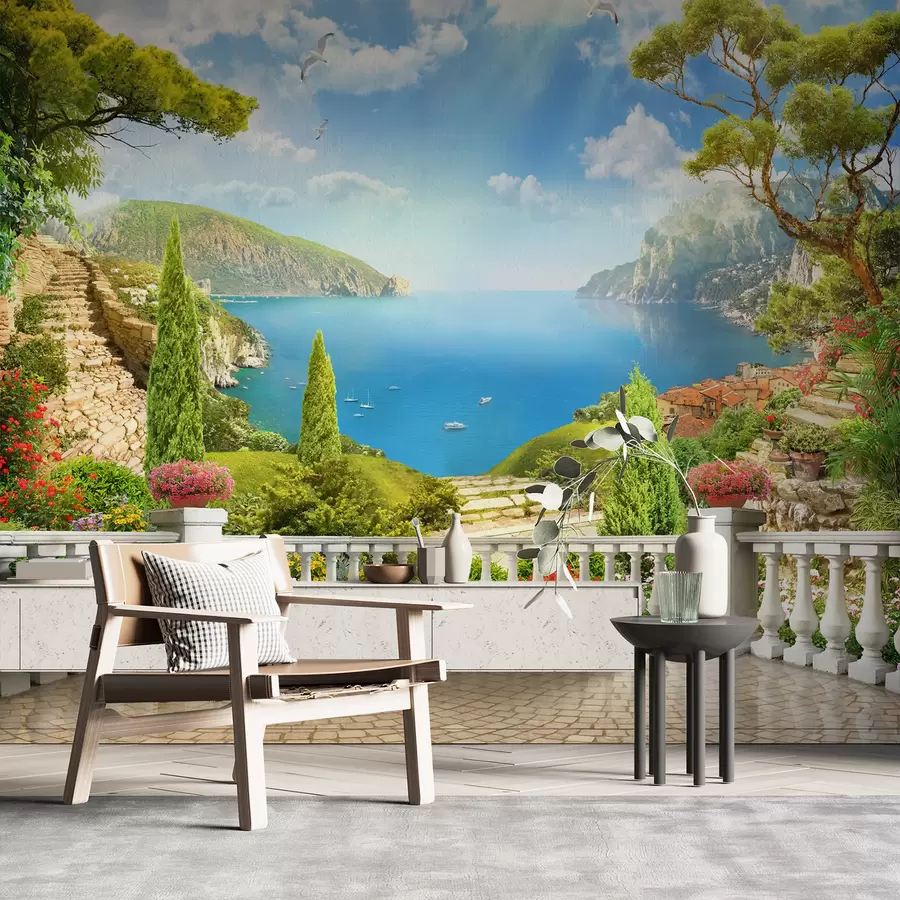 Шпалери Панорама морського узбережжя u60261