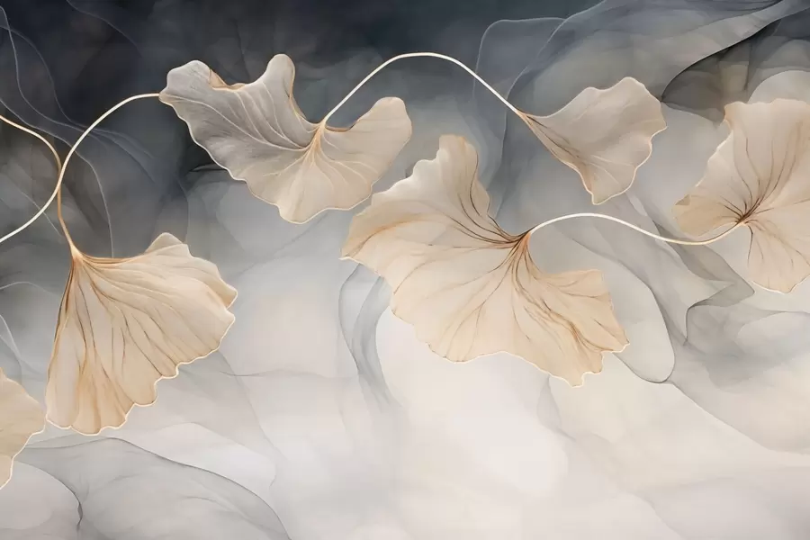 Шпалери Абстрактне зображення гінкго w03511