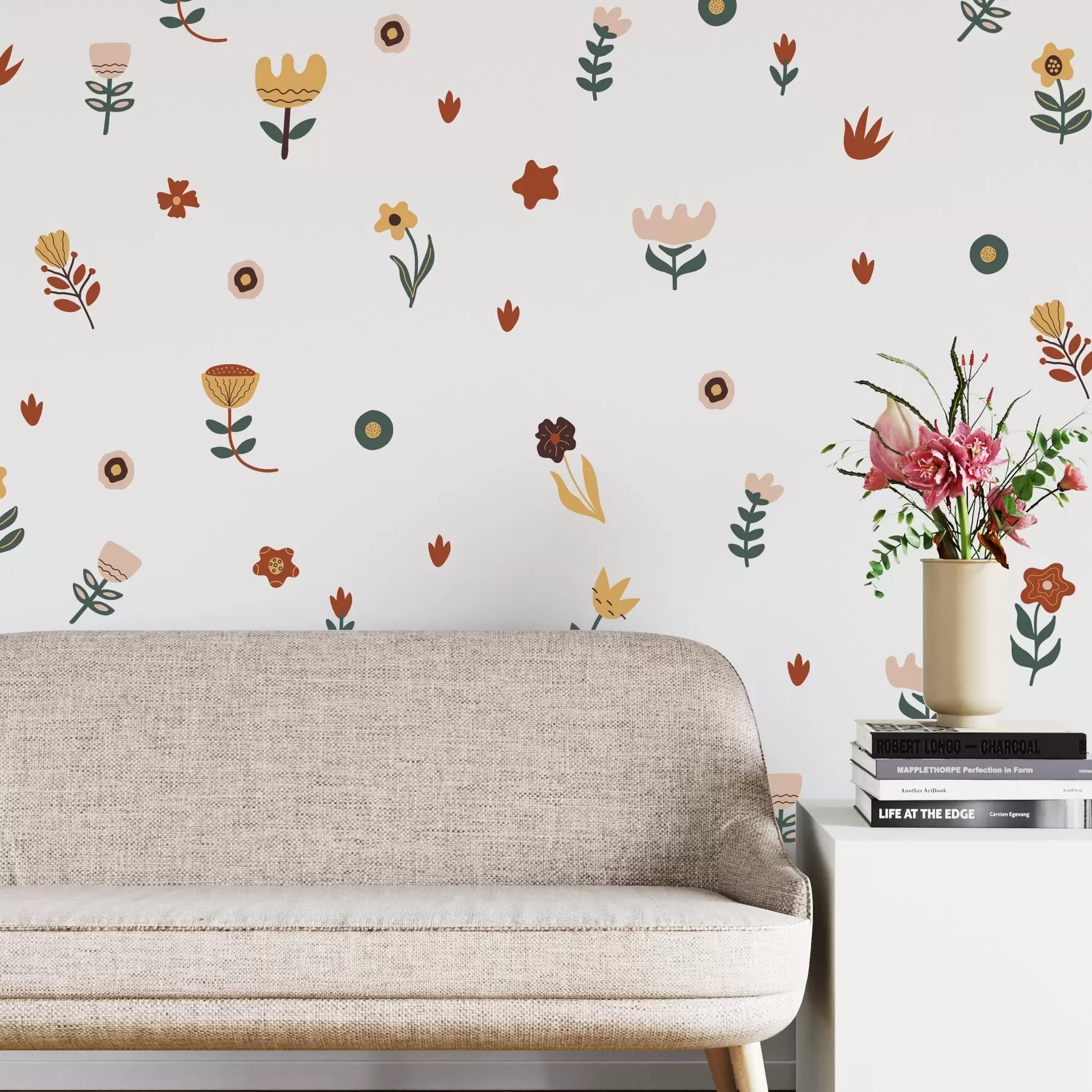 Шпалери Квіти бохо n00087