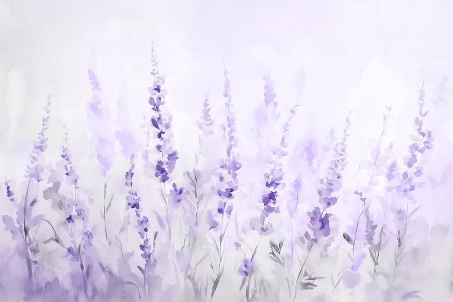 Шпалери Старовинне лавандове поле w09069v1