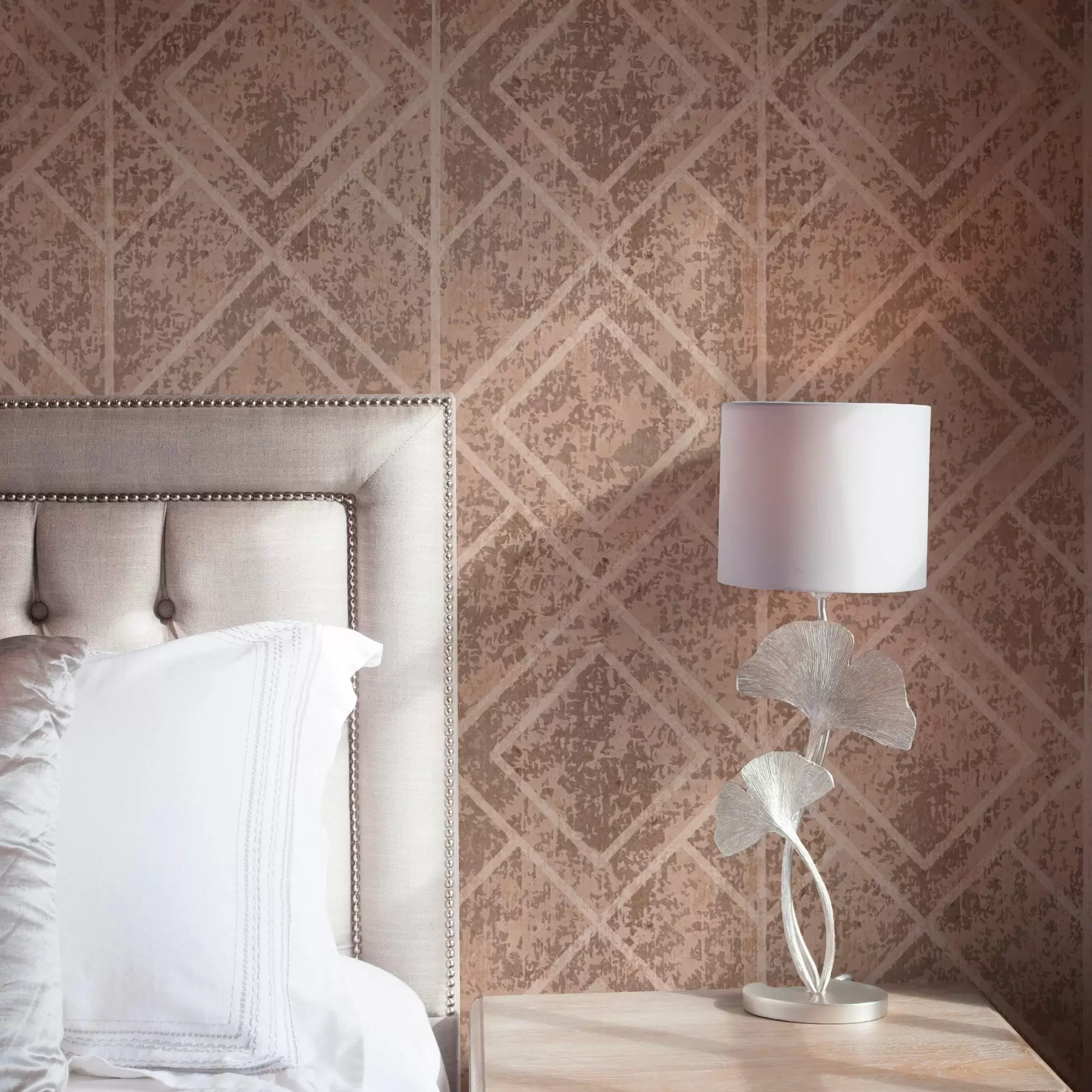 Шпалери Геометричні ромби на фактурному тлі a00141