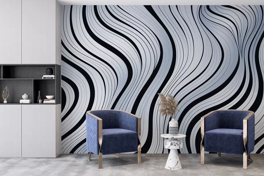 Шпалери Абстрактні хвилі w04022v1
