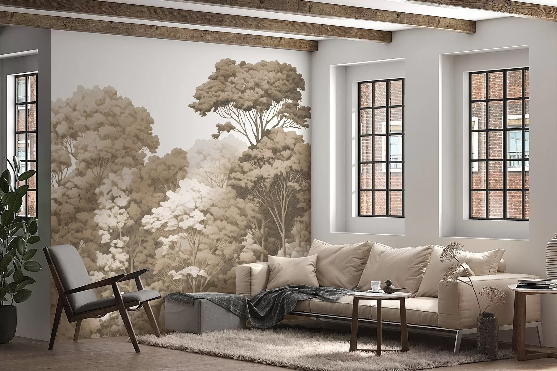 Шпалери Лісові крони w04044v1