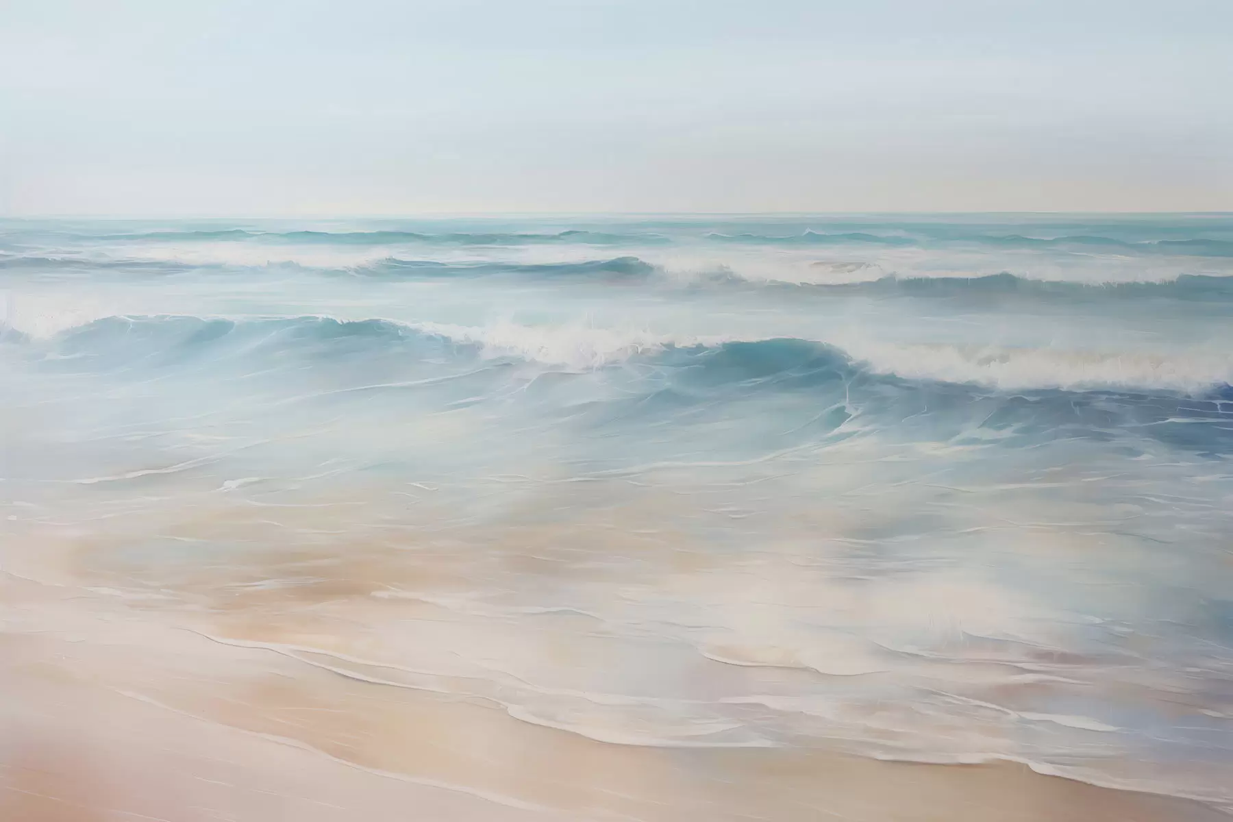 Шпалери Картина, що імітує морський пейзаж w04103