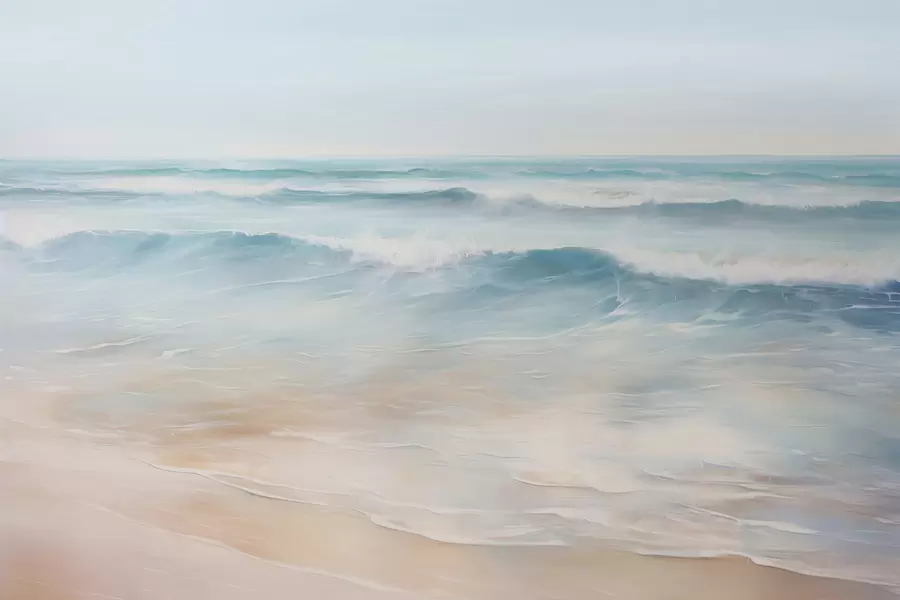 Шпалери Картина, що імітує морський пейзаж w04103