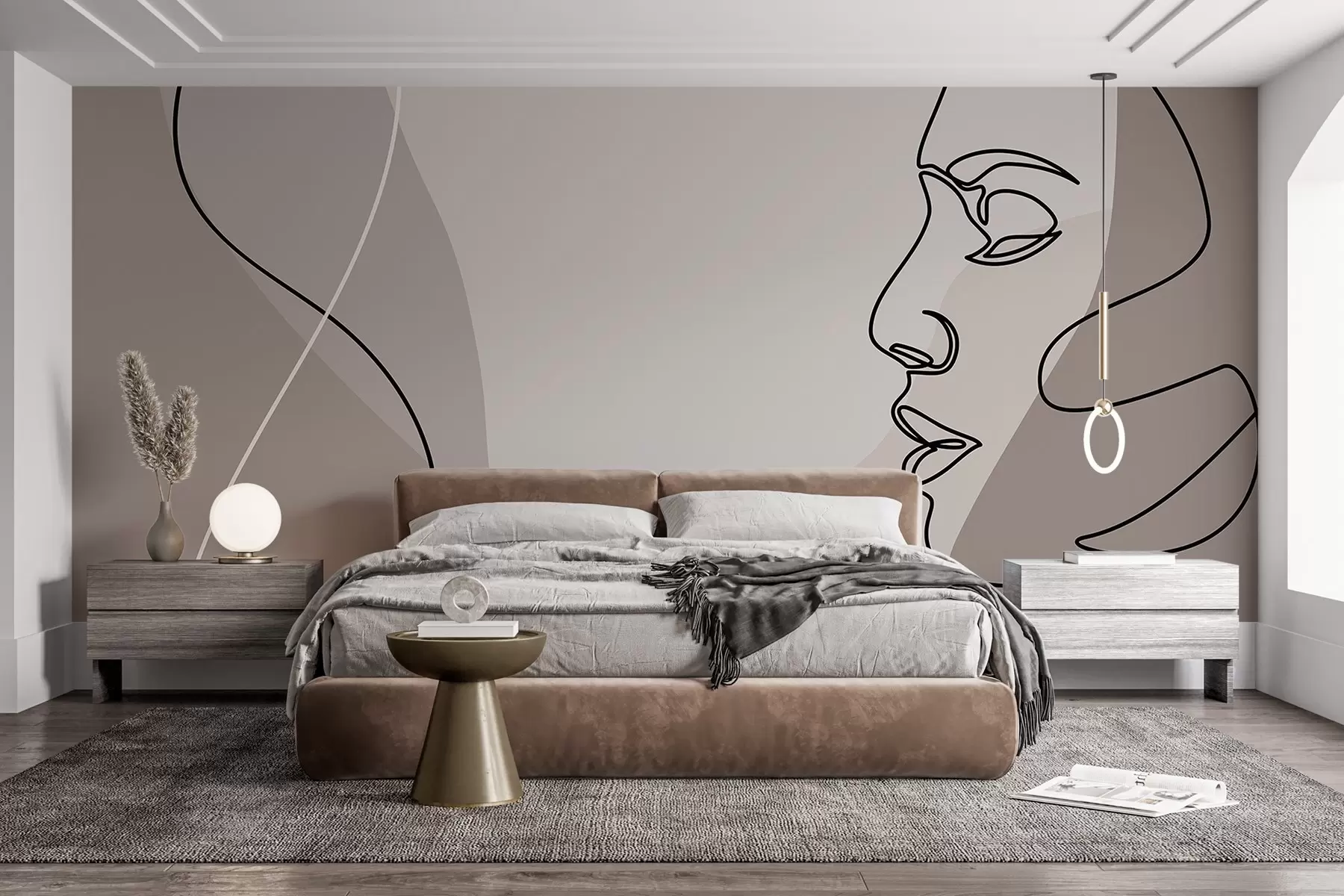 Шпалери Абстрактне обличчя w09231v3