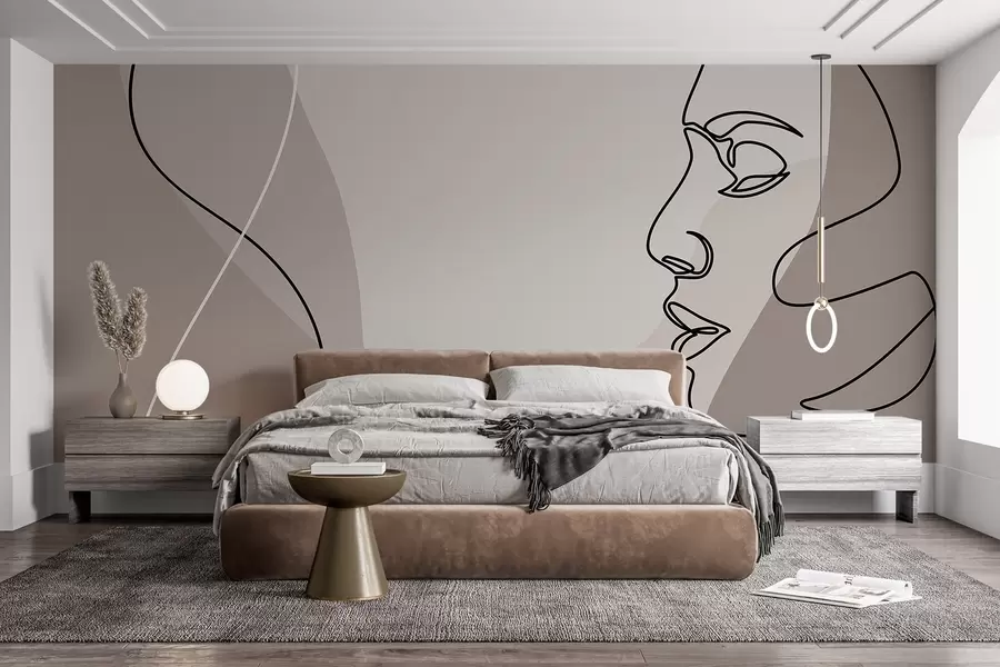 Шпалери Абстрактне обличчя w09231v3