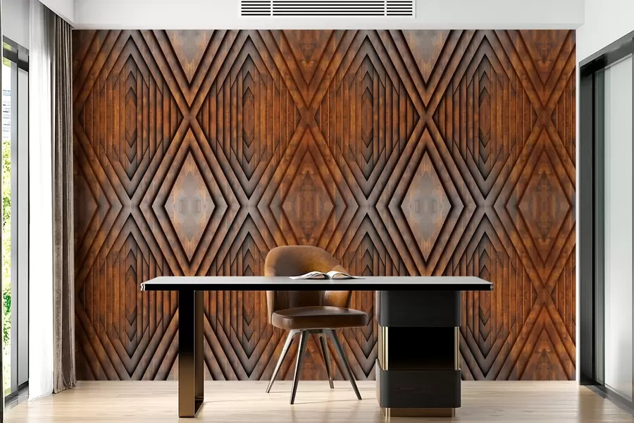 Шпалери імітація дерев'яних панелей w04168v1