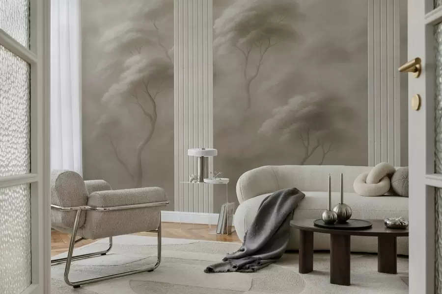 Шпалери Ліс зустрічається з панно w04187v1